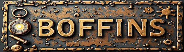 Boffins lettering