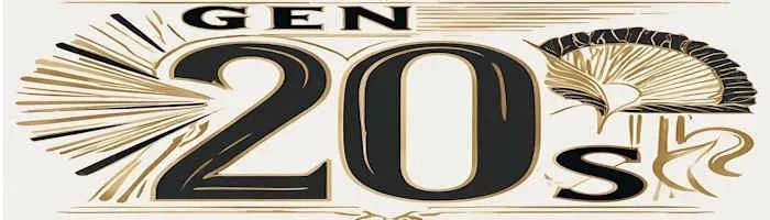 Gen 20s lettering