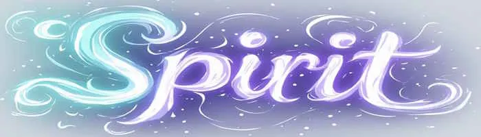 Spirit lettering